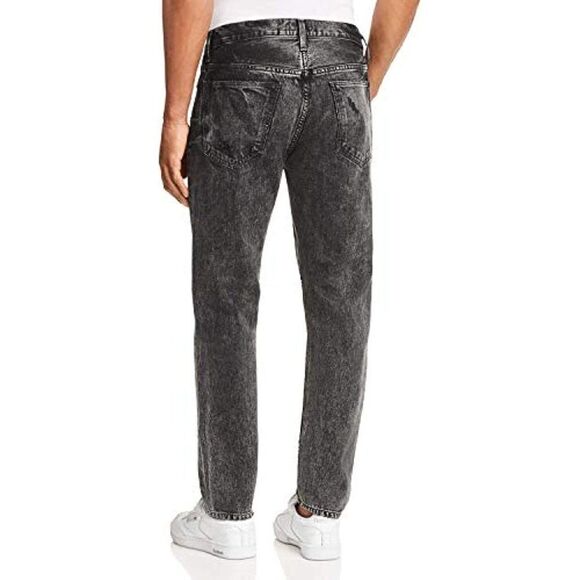 NewâAgolde Men USâ34 Black Jeans Tapered Slim Fit Denim WashedâCasualâCottonâ - Picture 3 of 14